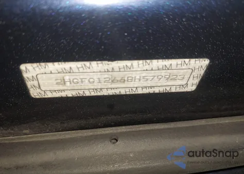 2008 Honda Civic Lx from USA, damaged, VIN 2HGFG12668H579923